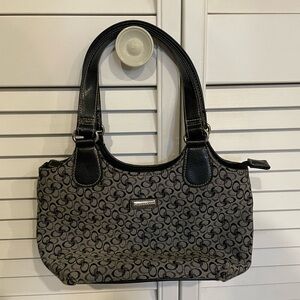 Rosetti Black and Gray Patterned Shoulder Bag